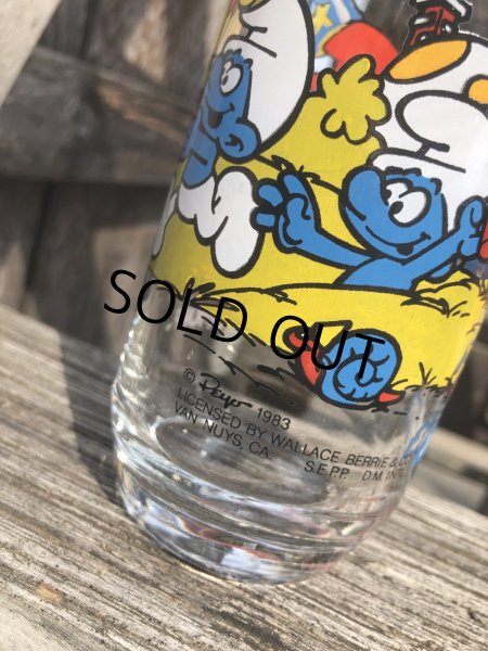 画像5: 80s Vintage Glass Hardee's PAPA SMURF (R780) (5)
