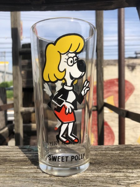 画像4: 70s Vintage Pepsi Glass Sweet Polly (R791) (4)