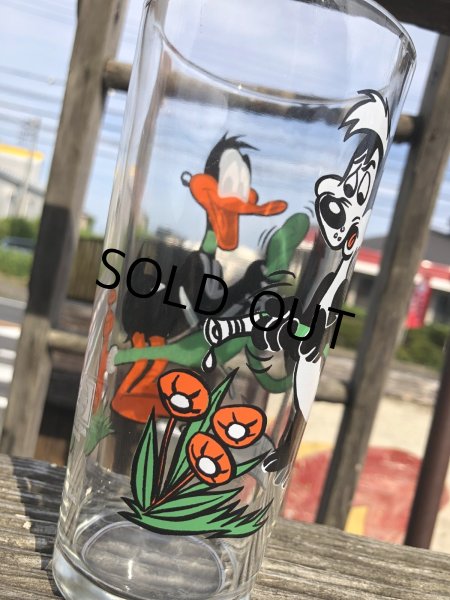 画像5: 70s Vintage Pepsi Glass Daffy Duck & Pepe Le Pew (R795) (5)