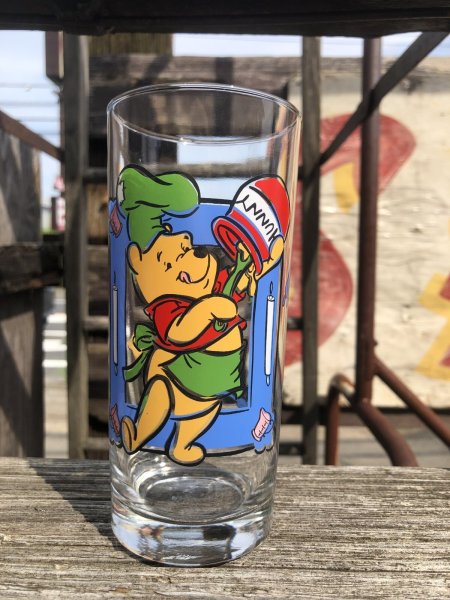 画像1: Vintage Disney What's Cooking Pooh Glass (R782) (1)