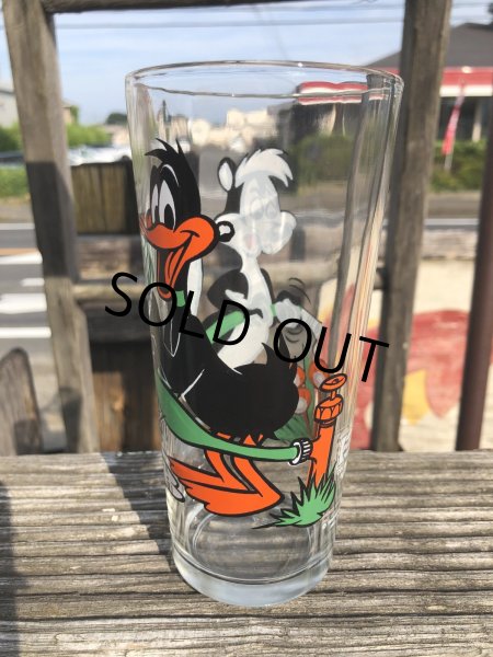 画像3: 70s Vintage Pepsi Glass Daffy Duck & Pepe Le Pew (R795) (3)