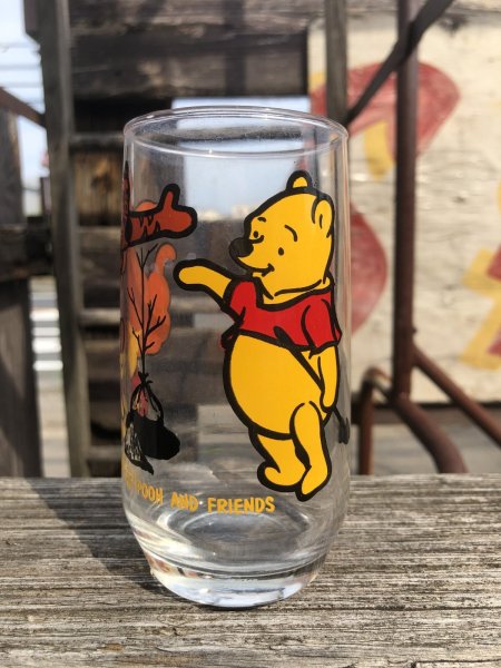 画像1: Vintage Sears Disney Pooh ＆ Friends Glass (R783) (1)