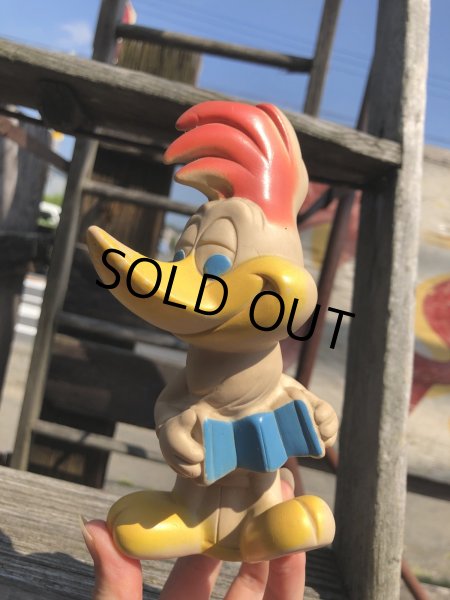 画像11: 50s Vintage DELL Walter Lantze Woody Woodpecker Rubber Squeeze Toy (R804) (11)