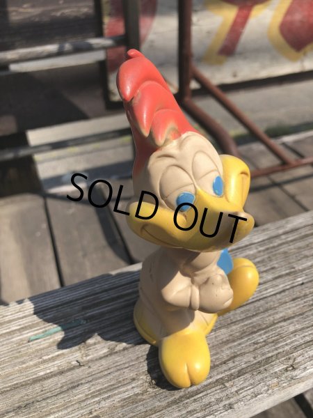 画像9: 50s Vintage DELL Walter Lantze Woody Woodpecker Rubber Squeeze Toy (R804) (9)