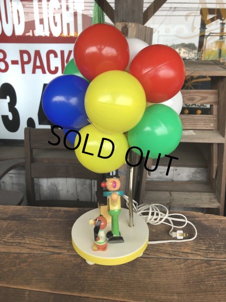 画像8: 70s Vintage Dolly Toy BALLOON VENDER Nursery Lamp (R805) (8)