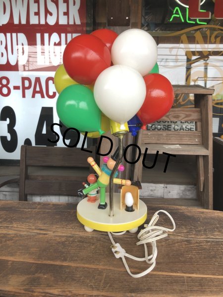 画像7: 70s Vintage Dolly Toy BALLOON VENDER Nursery Lamp (R805) (7)