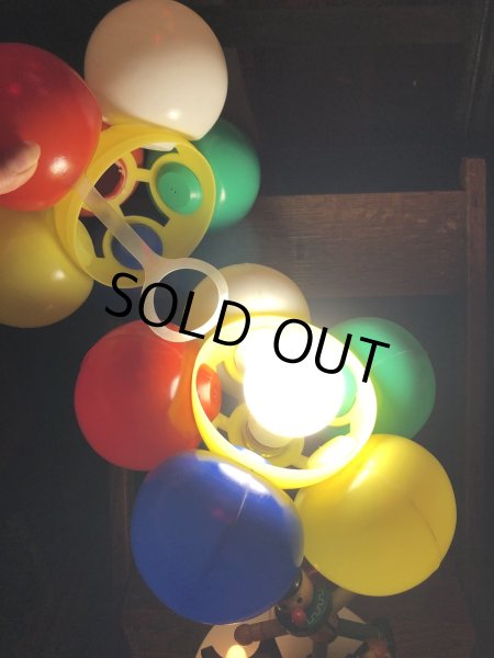 画像21: 70s Vintage Dolly Toy BALLOON VENDER Nursery Lamp (R805) (21)