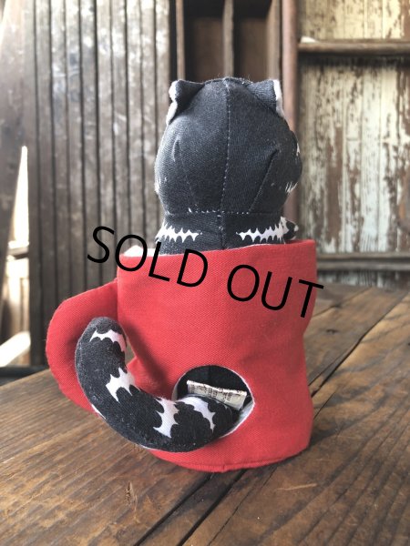 画像11: 80s Applaus B. Kliban Cat Coffee Tea or Meow? Stuffed Toy Plush (R806) (11)