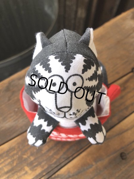 画像9: 80s Applaus B. Kliban Cat Coffee Tea or Meow? Stuffed Toy Plush (R806) (9)