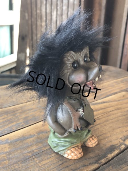画像2: 60s Vintage Heico Troll Werewolf Monster Nodder Bobble Head Small Size (R809) (2)