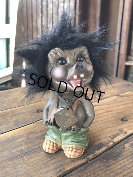 画像1: 60s Vintage Heico Troll Werewolf Monster Nodder Bobble Head Small Size (R809) (1)