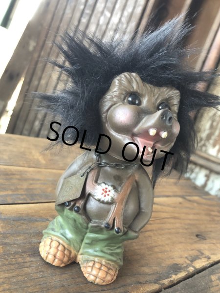 画像7: 60s Vintage Heico Troll Werewolf Monster Nodder Bobble Head Small Size (R809) (7)