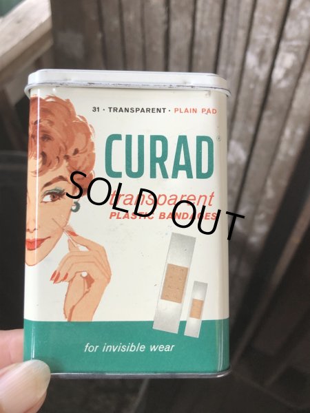 画像7: Vintage Curity Band-Aid Can CURAD transparent (R819) (7)