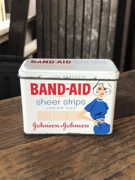 画像1: Vintage Johnson & Johnson Band-Aid Can sheer strips (R821) (1)