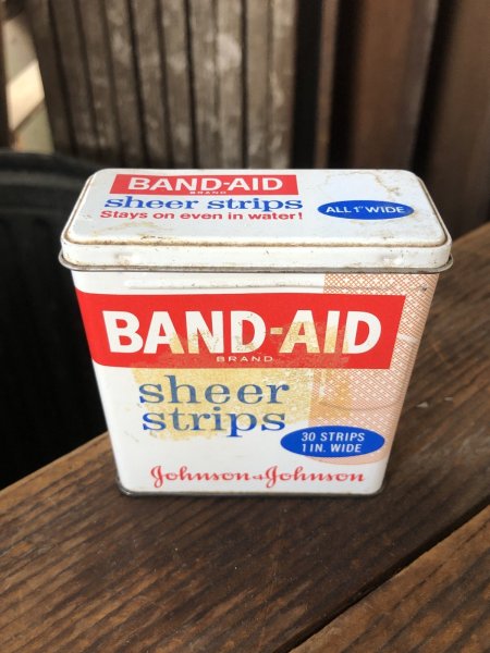 画像1: Vintage Johnson & Johnson Band-Aid Can sheer strips (R816) (1)