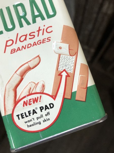 画像9: Vintage Curity Band-Aid Can CURAD Plastic Bandages (R818) (9)