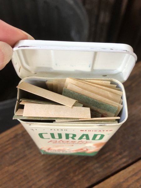 画像6: Vintage Curity Band-Aid Can CURAD Plastic Bandages (R818) (6)