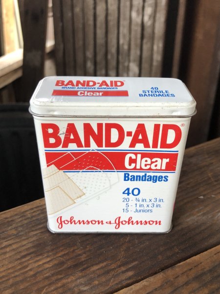 画像1: Vintage Johnson & Johnson Band-Aid Can Clear (R815) (1)