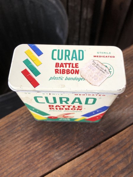画像5: Vintage Curity Band-Aid Can CURAD Battle Ribbow (R817) (5)