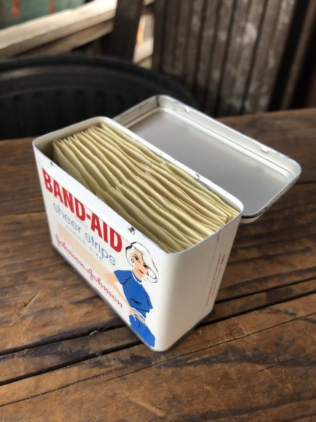 画像9: Vintage Johnson & Johnson Band-Aid Can sheer strips (R821) (9)