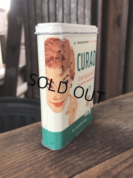 画像2: Vintage Curity Band-Aid Can CURAD transparent (R819) (2)