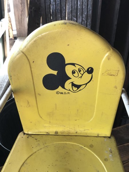 画像8: 50s Vintage Disney Mickey Mouse Kids Metal Lawn Chair (R823) (8)