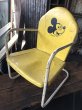 画像5: 50s Vintage Disney Mickey Mouse Kids Metal Lawn Chair (R823) (5)