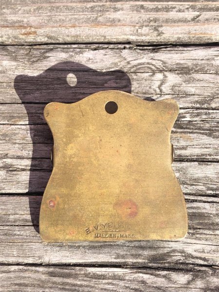 画像14: Vintage Brass Advertising Paper Clip ARTHUR C HARVEY Co (R833) (14)