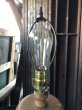 画像5: Vintage Wood Base Milk Glass Table Lamp (R832) (5)