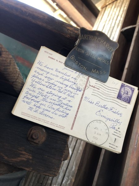 画像9: Vintage Brass Advertising Paper Clip ARTHUR C HARVEY Co (R833) (9)