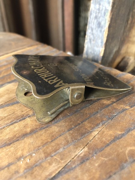 画像5: Vintage Brass Advertising Paper Clip ARTHUR C HARVEY Co (R833) (5)