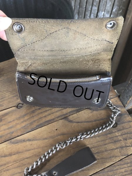 画像2: c.50s Harley-Davidson Leather Wallet w/Chain (R838) (2)