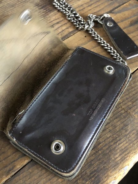 画像9: c.50s Harley-Davidson Leather Wallet w/Chain (R838) (9)
