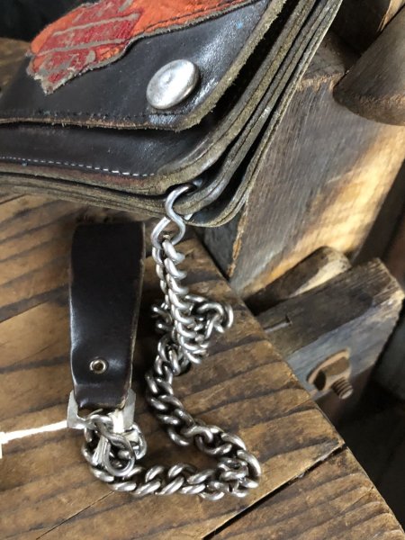 画像6: c.50s Harley-Davidson Leather Wallet w/Chain (R838) (6)