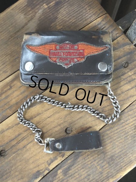 画像23: c.50s Harley-Davidson Leather Wallet w/Chain (R838) (23)