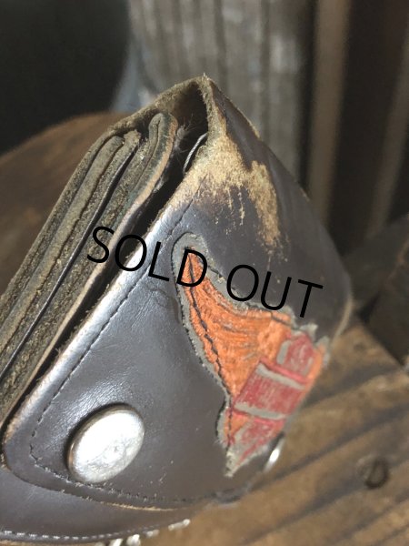 画像15: c.50s Harley-Davidson Leather Wallet w/Chain (R838) (15)