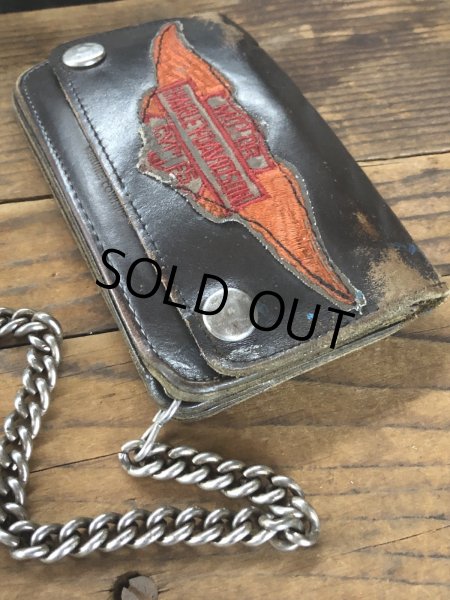 画像5: c.50s Harley-Davidson Leather Wallet w/Chain (R838) (5)