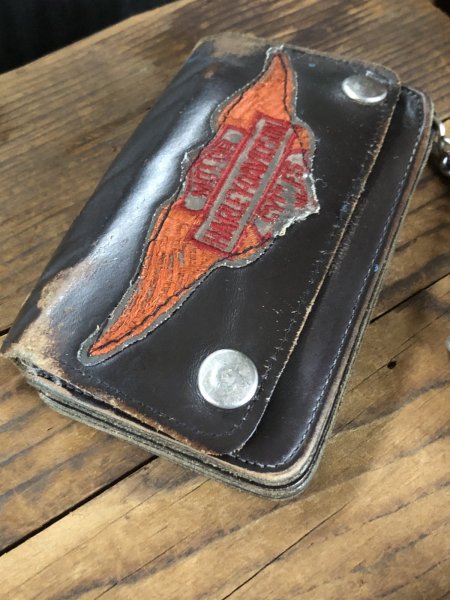 画像4: c.50s Harley-Davidson Leather Wallet w/Chain (R838) (4)