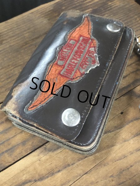 画像4: c.50s Harley-Davidson Leather Wallet w/Chain (R838) (4)