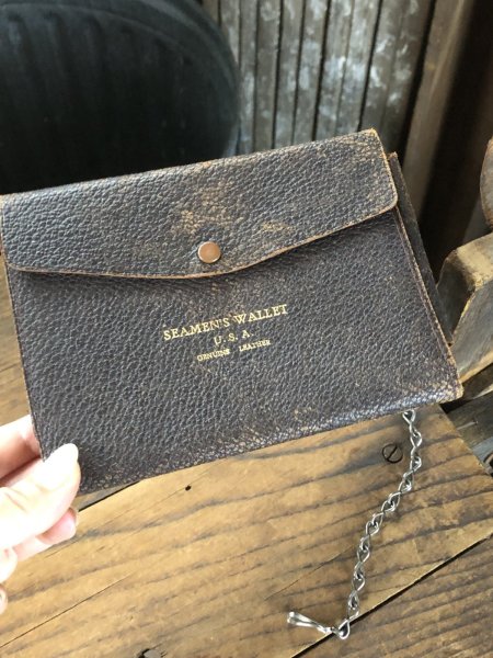 画像13: WWII are Vintage Seamen's Wallet USA (R835) (13)
