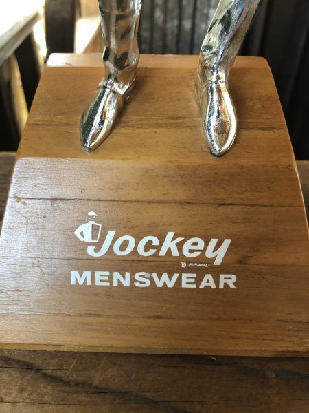 画像9: 50s Vintage JOCKEY MensWear Advertising Store Display Countertop Statue Trophy (R839) (9)