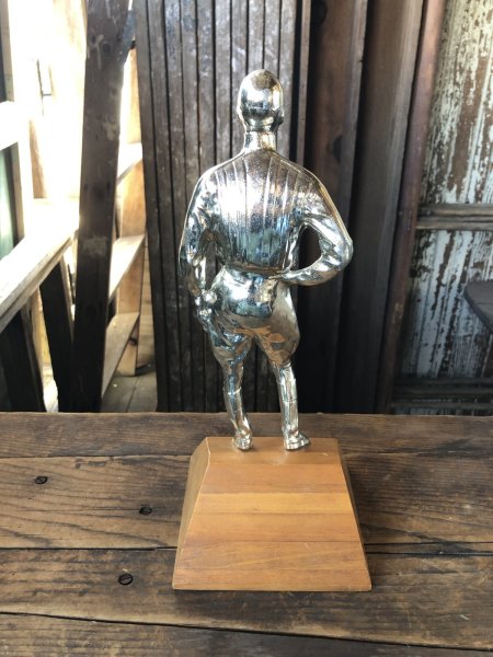 画像3: 50s Vintage JOCKEY MensWear Advertising Store Display Countertop Statue Trophy (R839) (3)