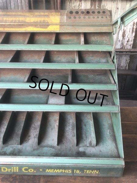 画像18: Vintage Southern Twist Drill Co. Advertising Hardware Store Display Cabinet (R840) (18)