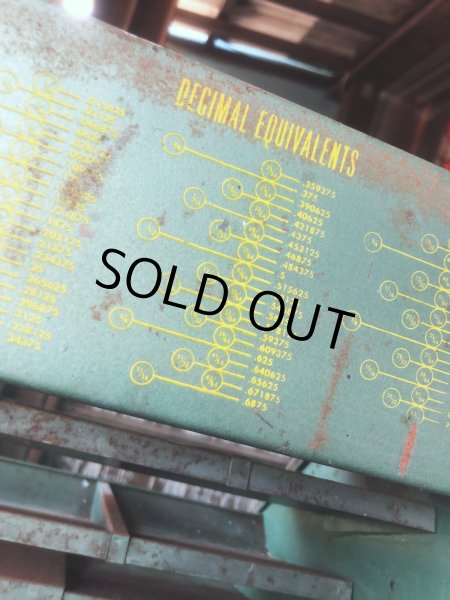 画像7: Vintage Southern Twist Drill Co. Advertising Hardware Store Display Cabinet (R840) (7)