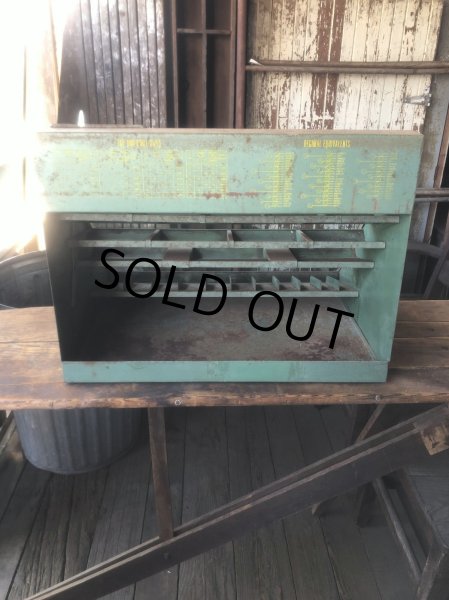 画像5: Vintage Southern Twist Drill Co. Advertising Hardware Store Display Cabinet (R840) (5)