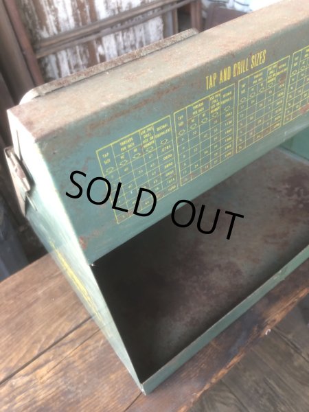 画像6: Vintage Southern Twist Drill Co. Advertising Hardware Store Display Cabinet (R840) (6)