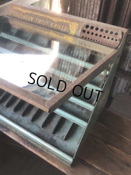画像22: Vintage Southern Twist Drill Co. Advertising Hardware Store Display Cabinet (R840) (22)