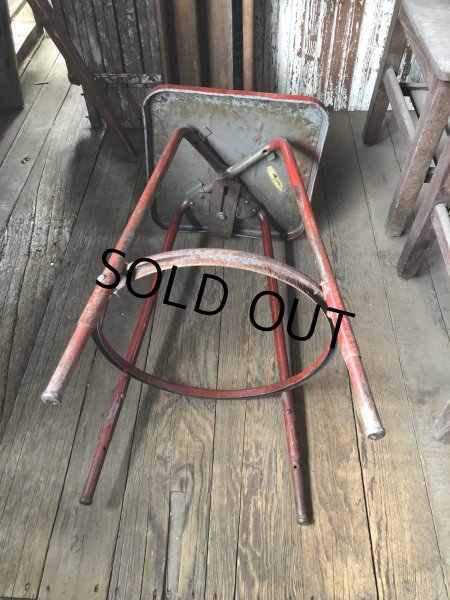 画像7: Vintage Industrial Metal High Stools Chair (R848) (7)
