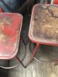 画像19: Vintage Industrial Metal High Stools Chair (R848) (19)