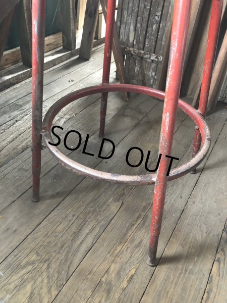 画像12: Vintage Industrial Metal High Stools Chair (R848) (12)
